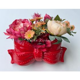 Piros masnis dekoráció