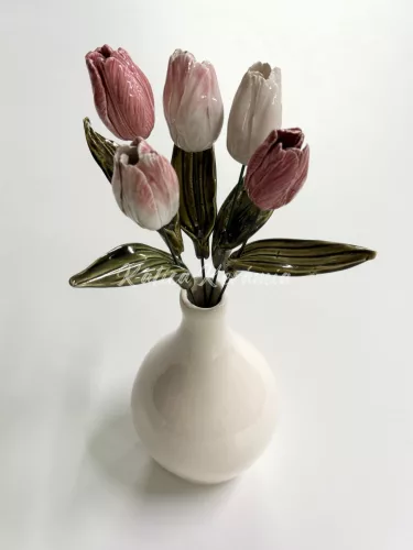 Leveles tulipán csokor - 5 darabos