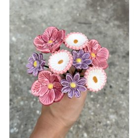 Rózsaszín mezei csokor - 9 darabos