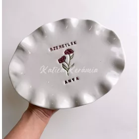 Szeretlek Anya tányér