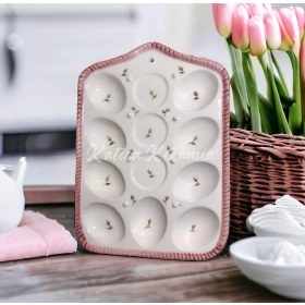 Rózsás tojástartó