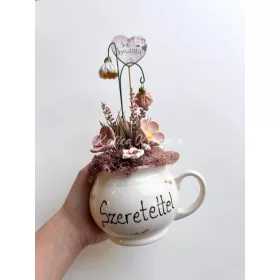 "Szeretettel" feliratú dekoráció