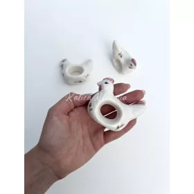 Rózsás tyúkos szalvétagyűrű