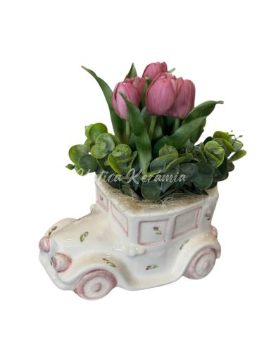 Tavaszi autós asztali dekoráció