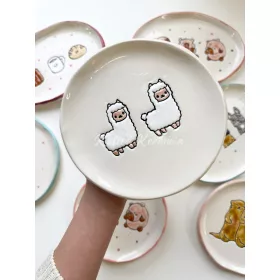 Alpakás kerek tányér