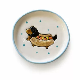 Virsli kutyás tányér