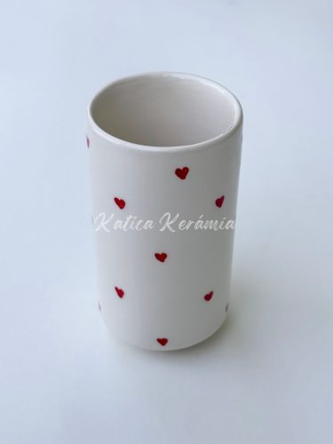 Szívecskés váza/pohár