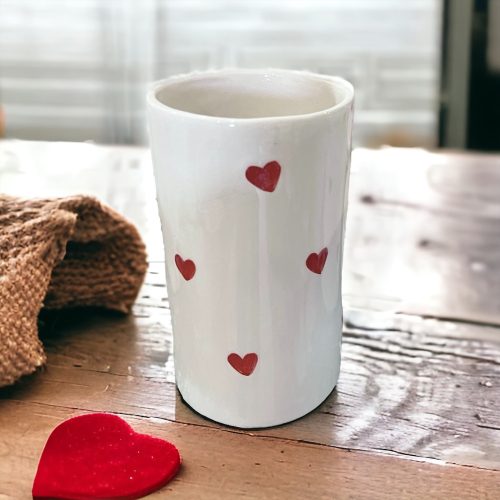 Szívecskés váza/pohár