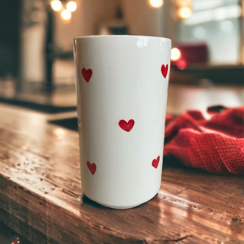 Szívecskés váza/pohár