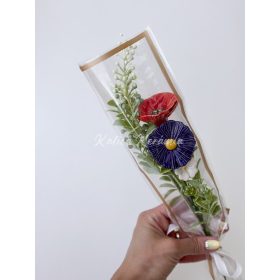 Pipacs- búzavirág díszcsomagolásban 