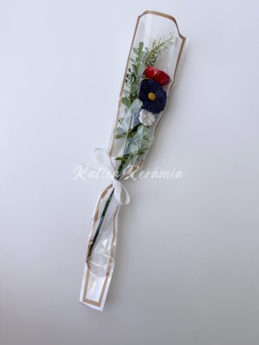 Pipacs- búzavirág díszcsomagolásban 