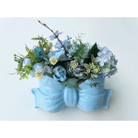 Kék masnis dekoráció