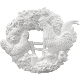 Kakasos kerámia koszorú