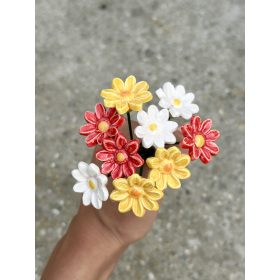 Napsugár mini réti margaréta csokor - 9 darabos