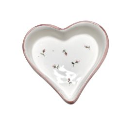 Rózsás szív alakú tál